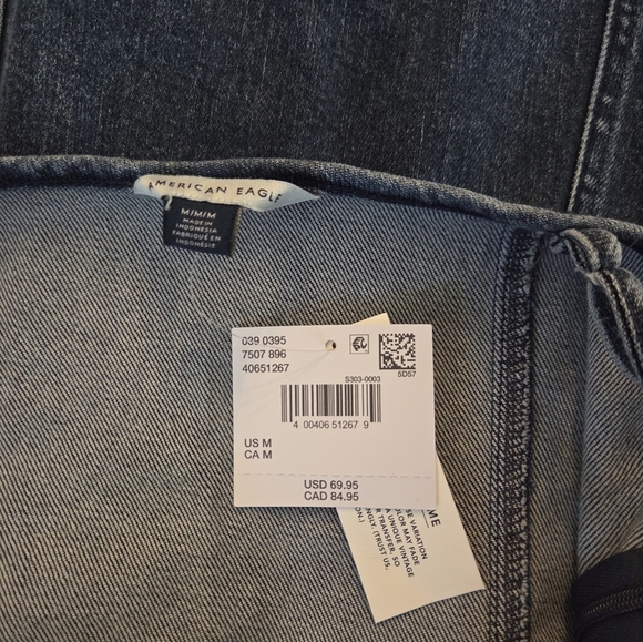 American Eagle Outfitters Dark Wash Denim Dress Medium NWT - Picture 8 of 8